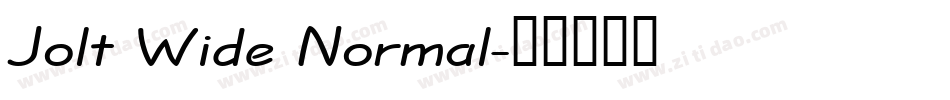 Jolt Wide Normal字体转换
